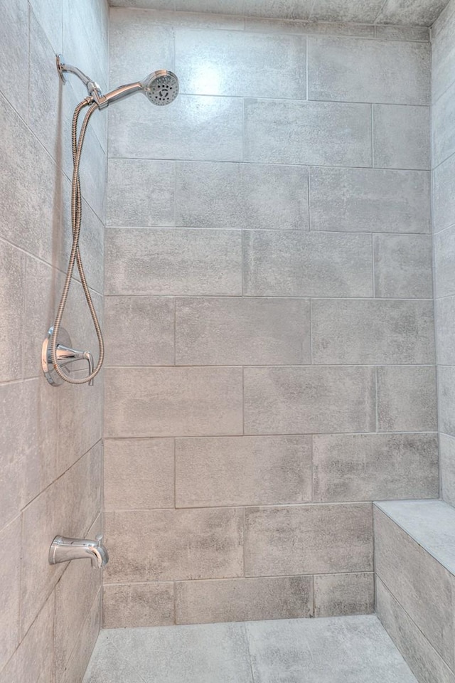 details with tiled shower