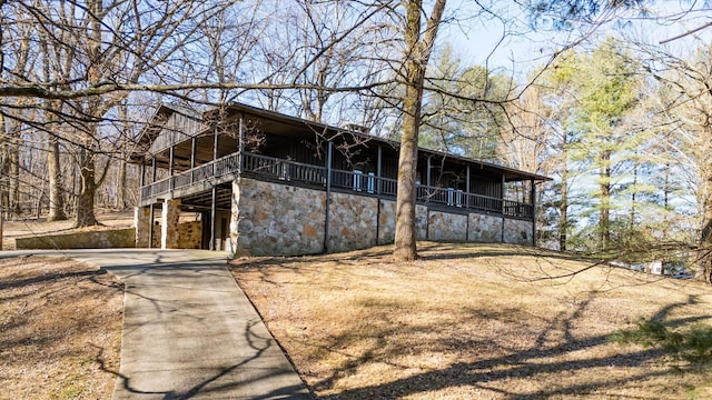 view of front of home