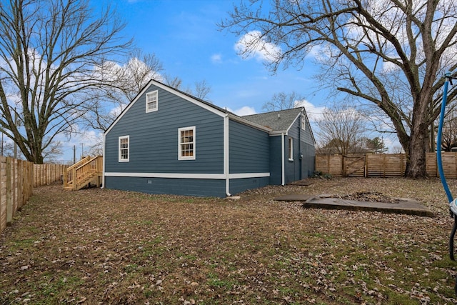 view of side of property