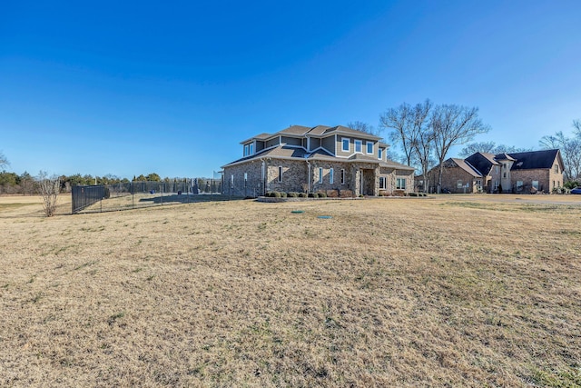 exterior space featuring a yard