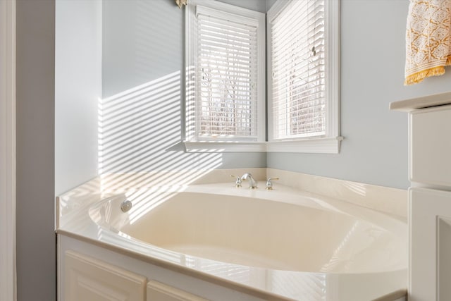 bathroom with a bathing tub