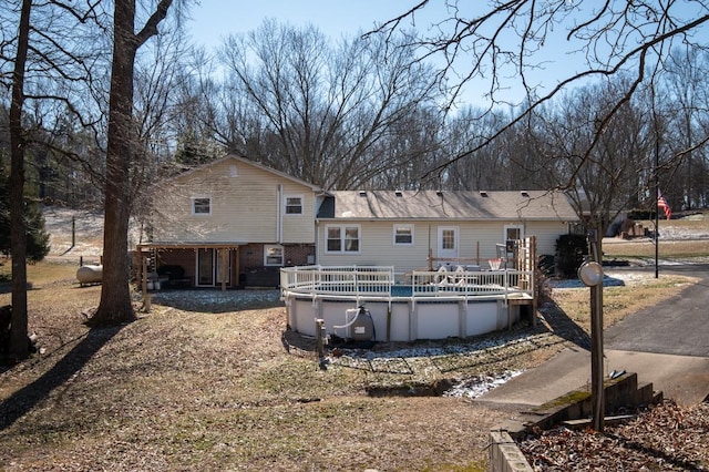 view of rear view of property