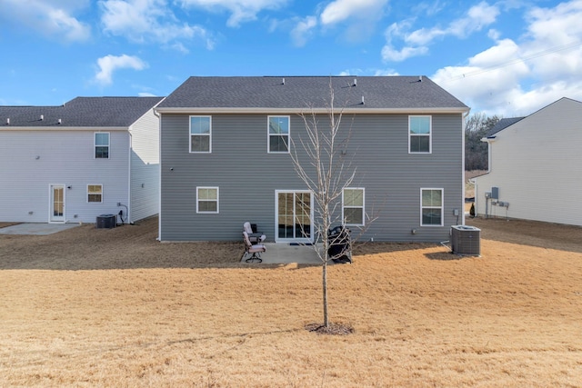 back of house featuring a patio and central AC unit