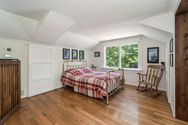 1704 Temple Ave, Nashville, TN 37215 - bedroom featuring hardwood / wood-style flooring and lofted ceiling