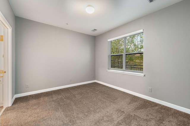 spare room featuring carpet floors