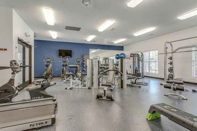 view of exercise room