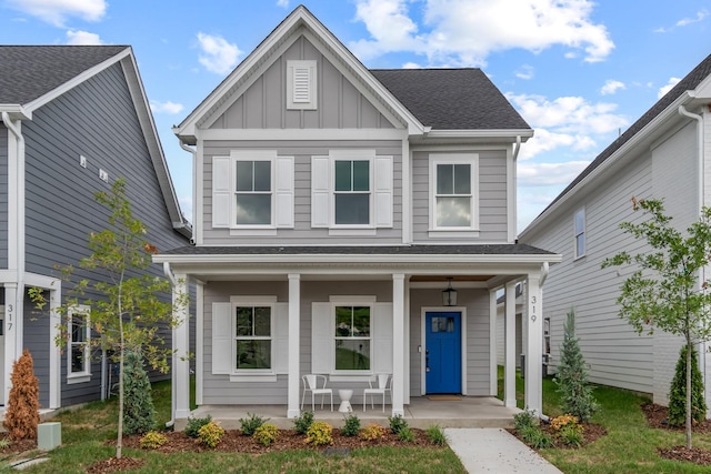 view of front of home with a porch