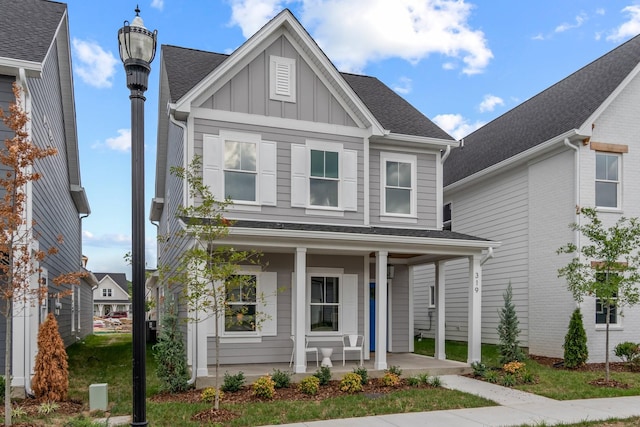 view of front of home with a porch