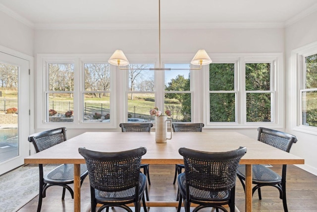 view of sunroom / solarium