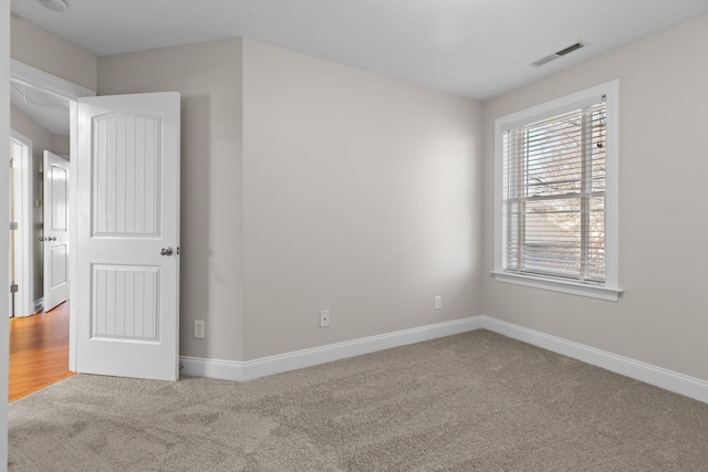 view of carpeted empty room