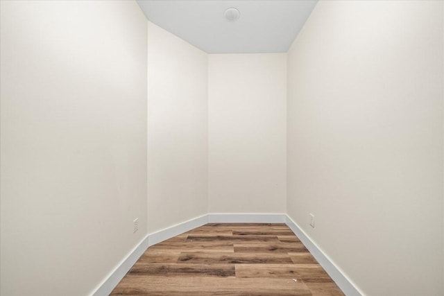 empty room featuring hardwood / wood-style floors