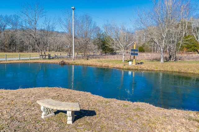 view of water feature