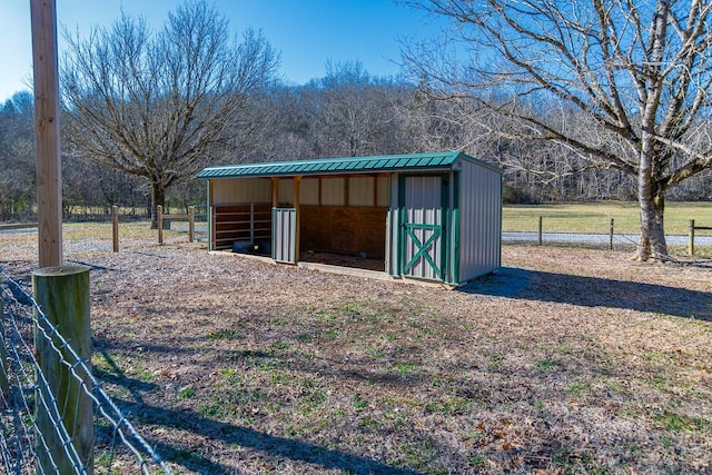 view of outdoor structure