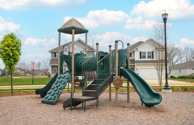 view of jungle gym