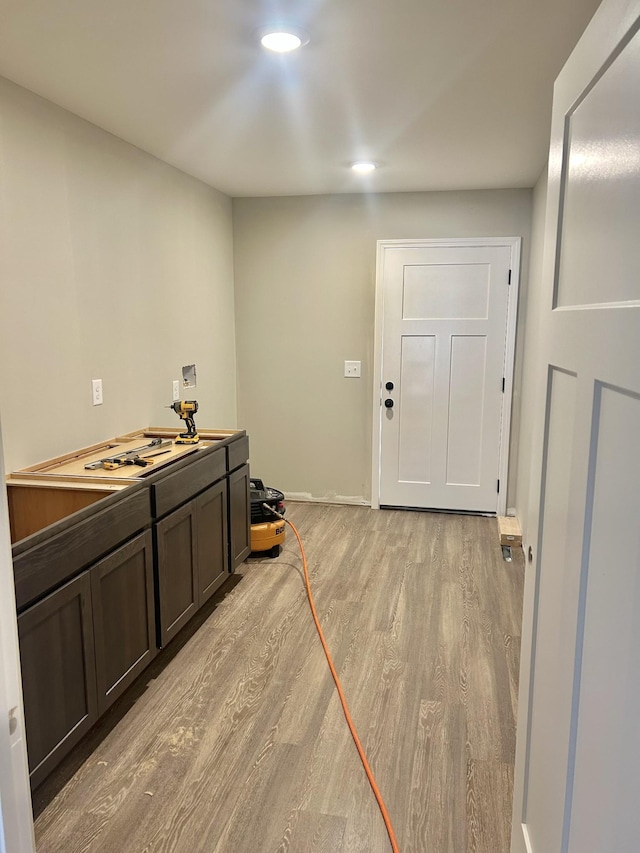 interior space featuring light hardwood / wood-style flooring