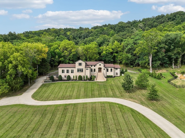 birds eye view of property