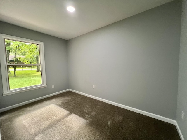 view of carpeted empty room