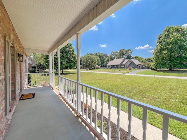 view of patio / terrace featuring covered porch