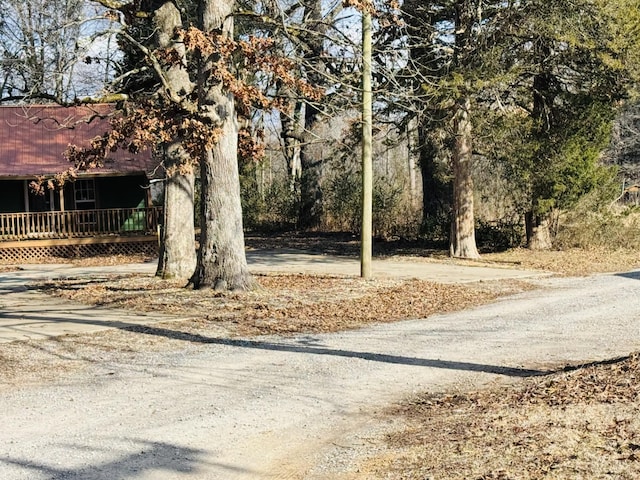 view of road