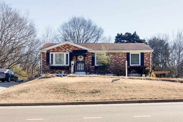 view of ranch-style house