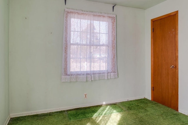 empty room with carpet floors