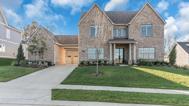 view of front of property with a front yard