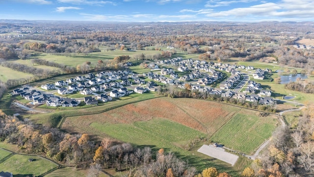 drone / aerial view featuring a rural view