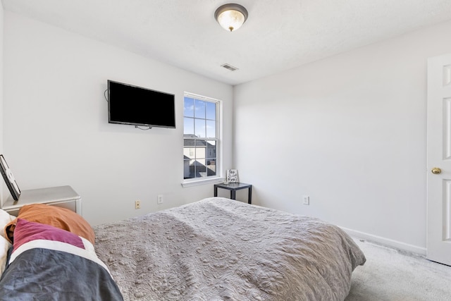 bedroom with carpet