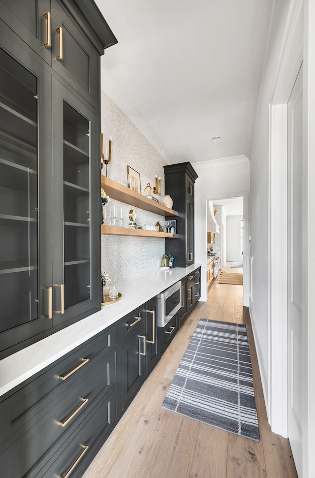 mudroom featuring light wood-type flooring