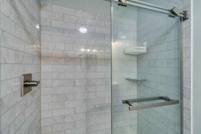 bathroom with an enclosed shower