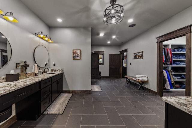 bathroom with vanity