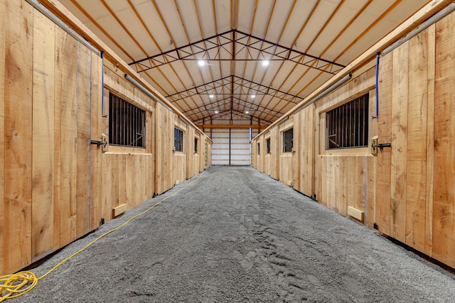 view of horse barn