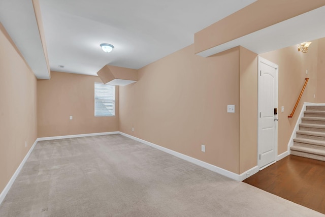 interior space featuring carpet flooring