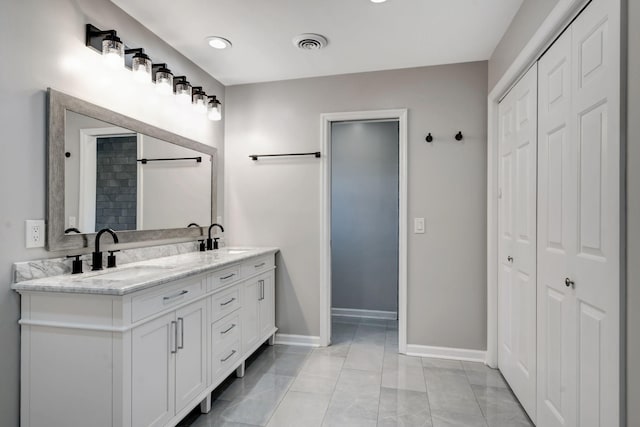 bathroom with vanity