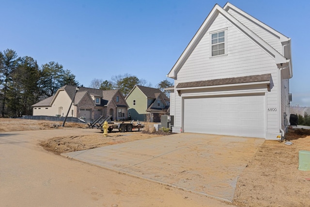 front of property featuring a garage