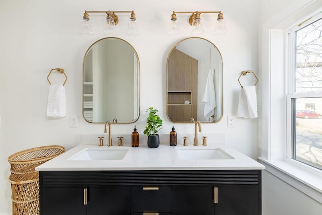 bathroom with vanity