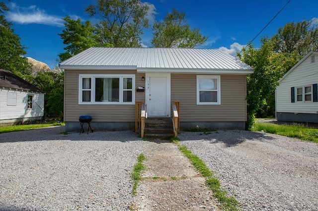 view of bungalow-style home