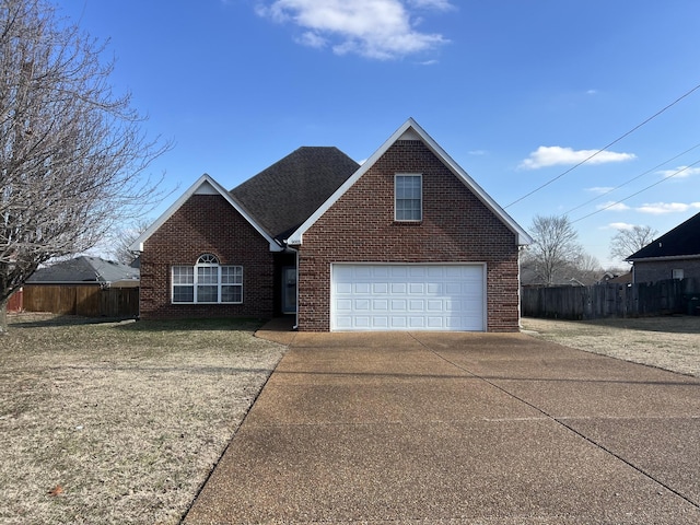 front facade featuring a garage