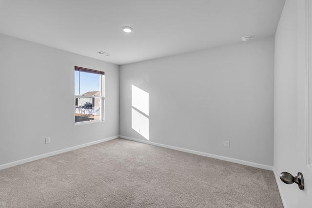 view of carpeted empty room