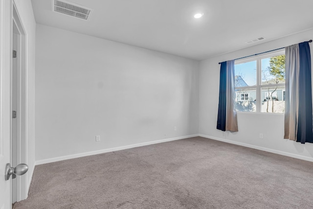 view of carpeted empty room