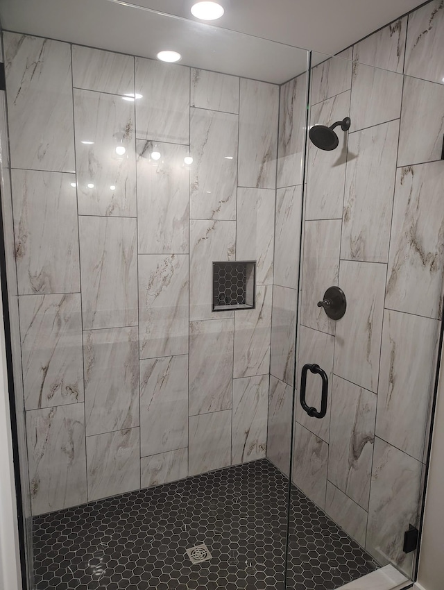 bathroom with walk in shower