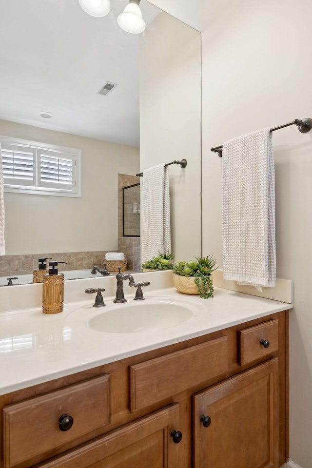 bathroom with vanity