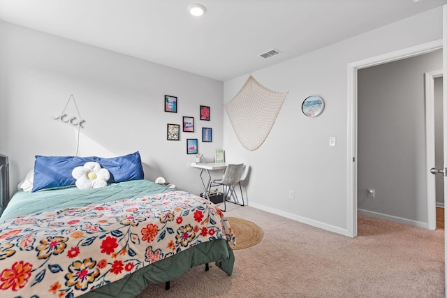 bedroom featuring carpet floors