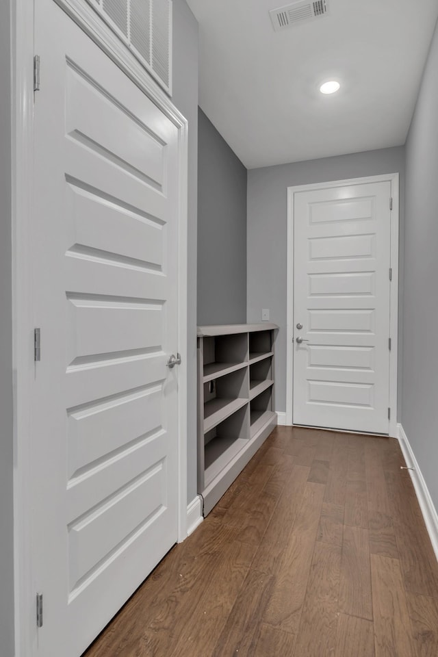 interior space featuring hardwood / wood-style floors