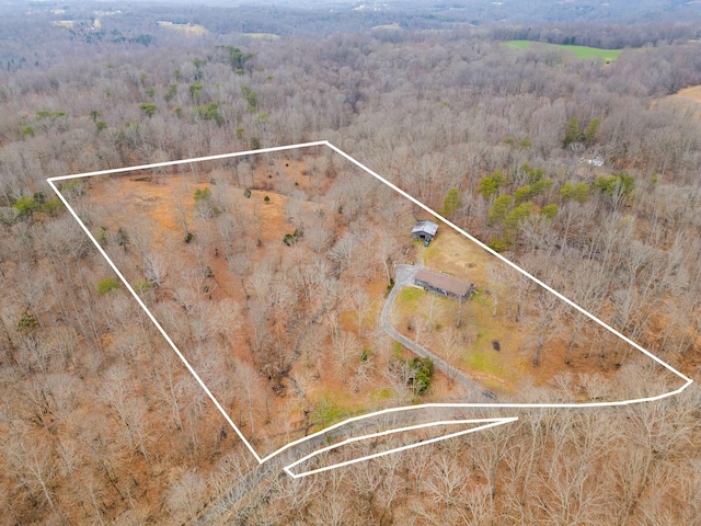 aerial view featuring a rural view