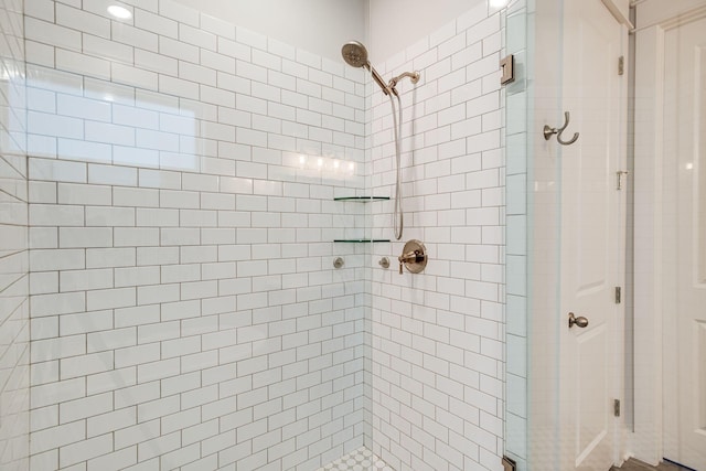 bathroom with walk in shower