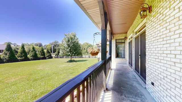 view of balcony