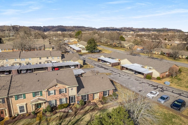 bird's eye view featuring a residential view