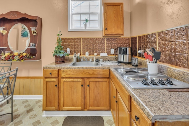 kitchen featuring gas cooktop and sink