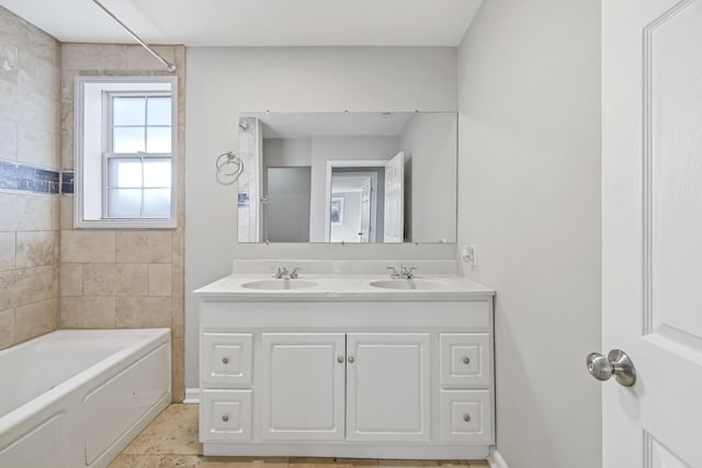 bathroom featuring vanity